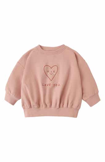 Heart Cotton Graphic Sweatshirt