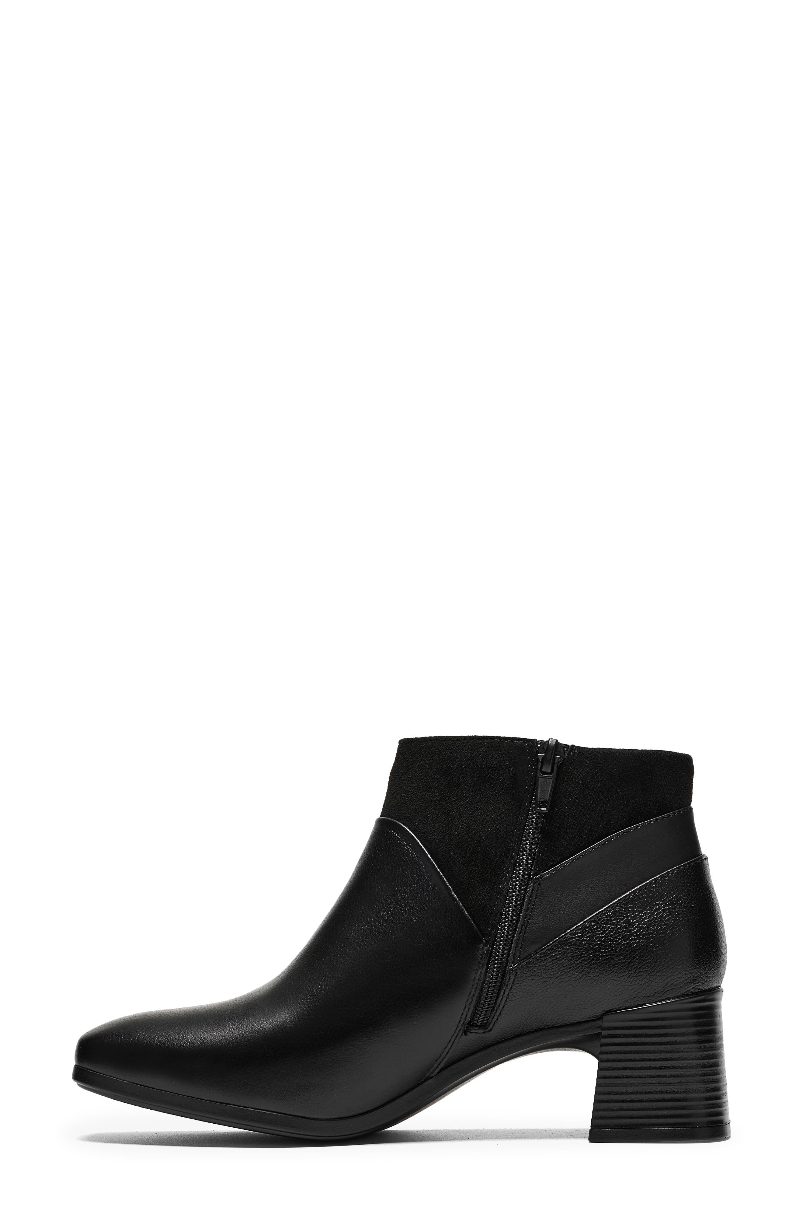 Marriann Ella Leather Bootie, Alternate, color, BLACK COMBI