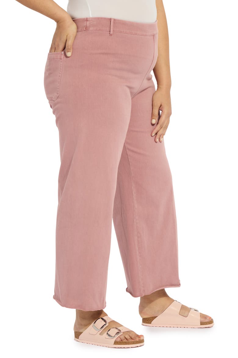 'Lyssentials Erin High Waist Wide Leg Pants, Alternate, color, ANTIQUE WASH MAUVE