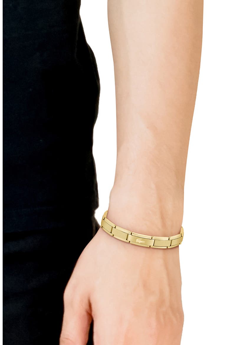 Men's Stencil Bracelet, Alternate, color, GOLD