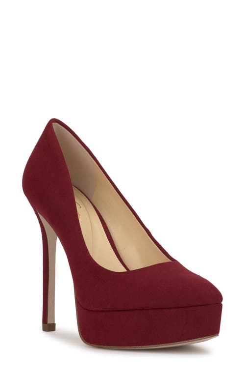 Jessica Simpson Sinelia Pointed Toe Platform Pump In Red