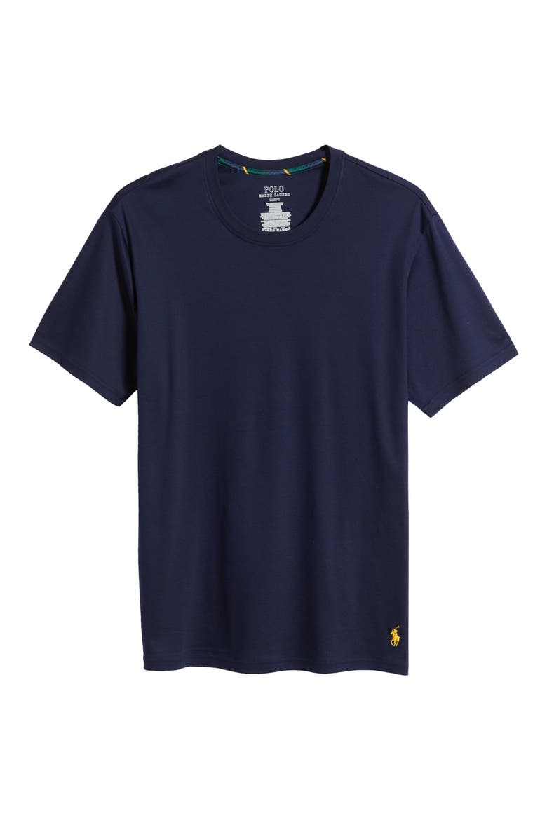 Mercerized Cotton Sleep T-Shirt, Alternate, color, CRUISE NAVY
