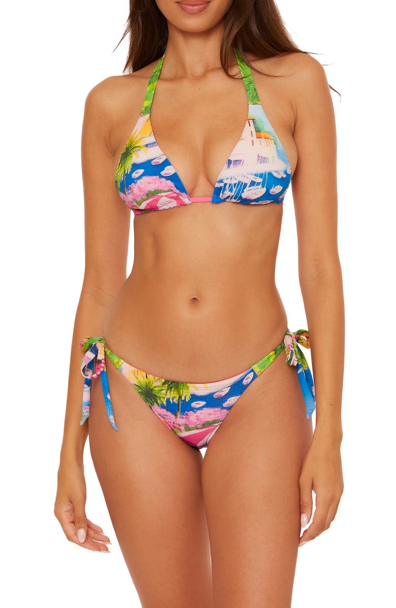 Becca Positano Reversible Triangle Bikini Top, Alternate, color, Multi
