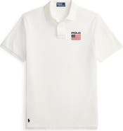 Polo Ralph Lauren Classic Fit Flag Embroidered Piqué Polo
