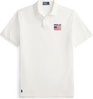 Polo Ralph Lauren Classic Fit Flag Embroidered Piqué Polo