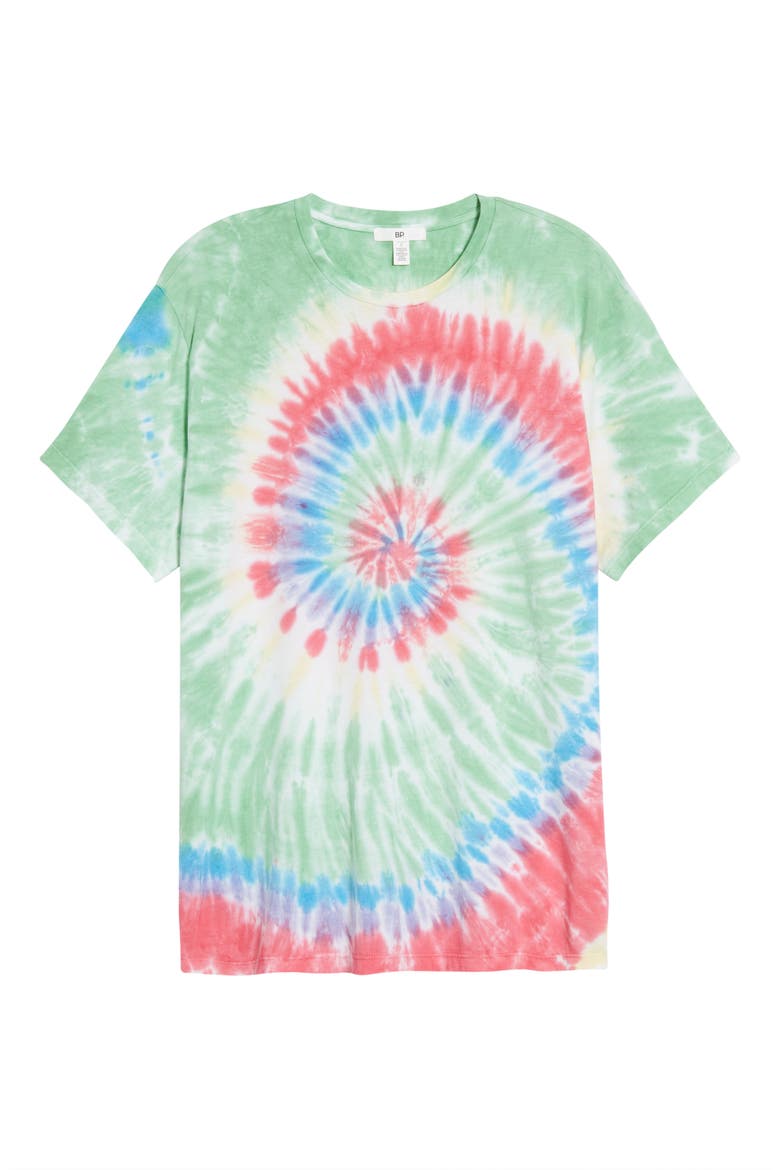 Be Proud by BP. Gender Inclusive Tie Dye T-Shirt, Main, color, RED MULTI TIE DYE