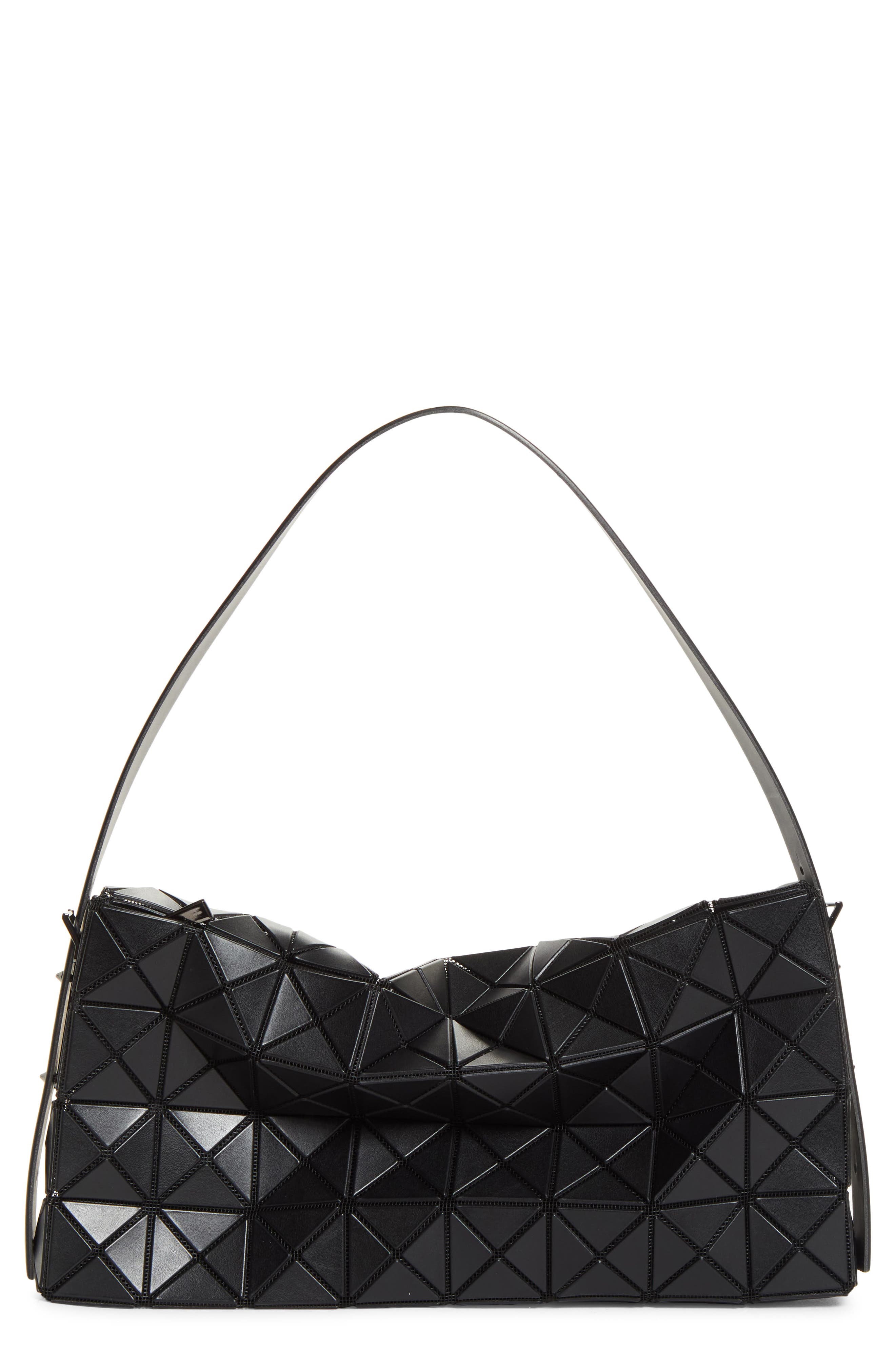 Bao Bao Issey Miyake Oblong East/West Shoulder Bag, Main, color, Matte Black