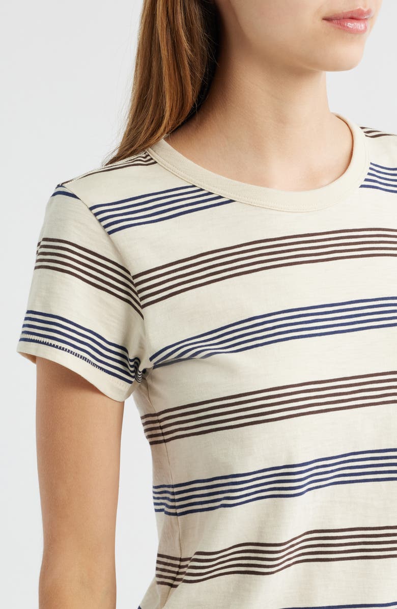 rag & bone The Slub Stripe T-Shirt, Alternate, color,