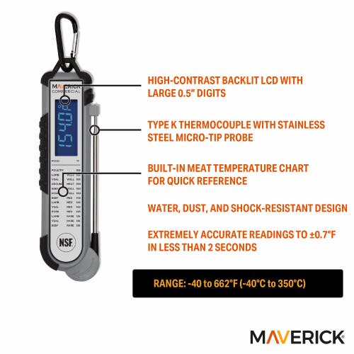 Maverick Pro-temp Professional Thermocouple Thermometer In Multi