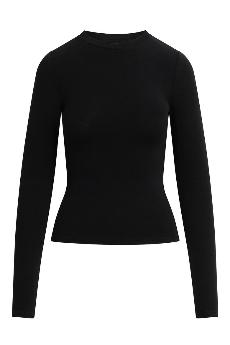 The Heritage Long Sleeve Tee, Alternate, color, BLACK