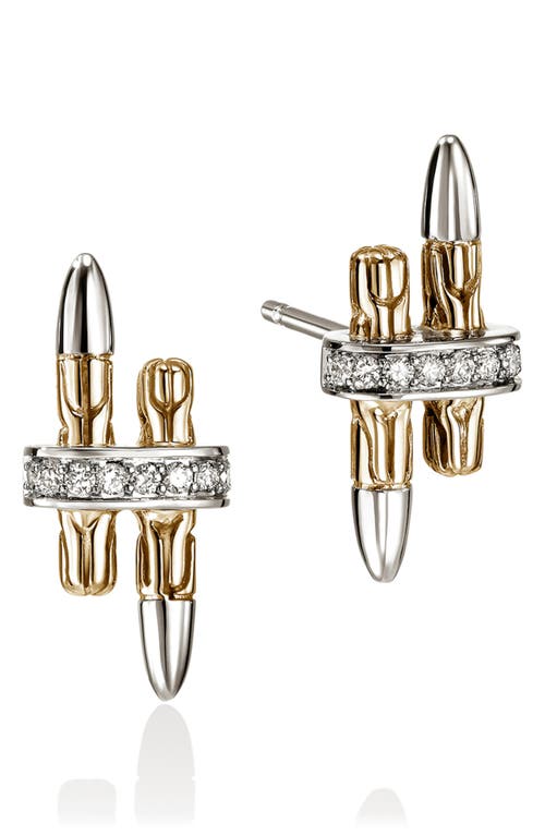 John Hardy Spear Stud Earrings In Gold