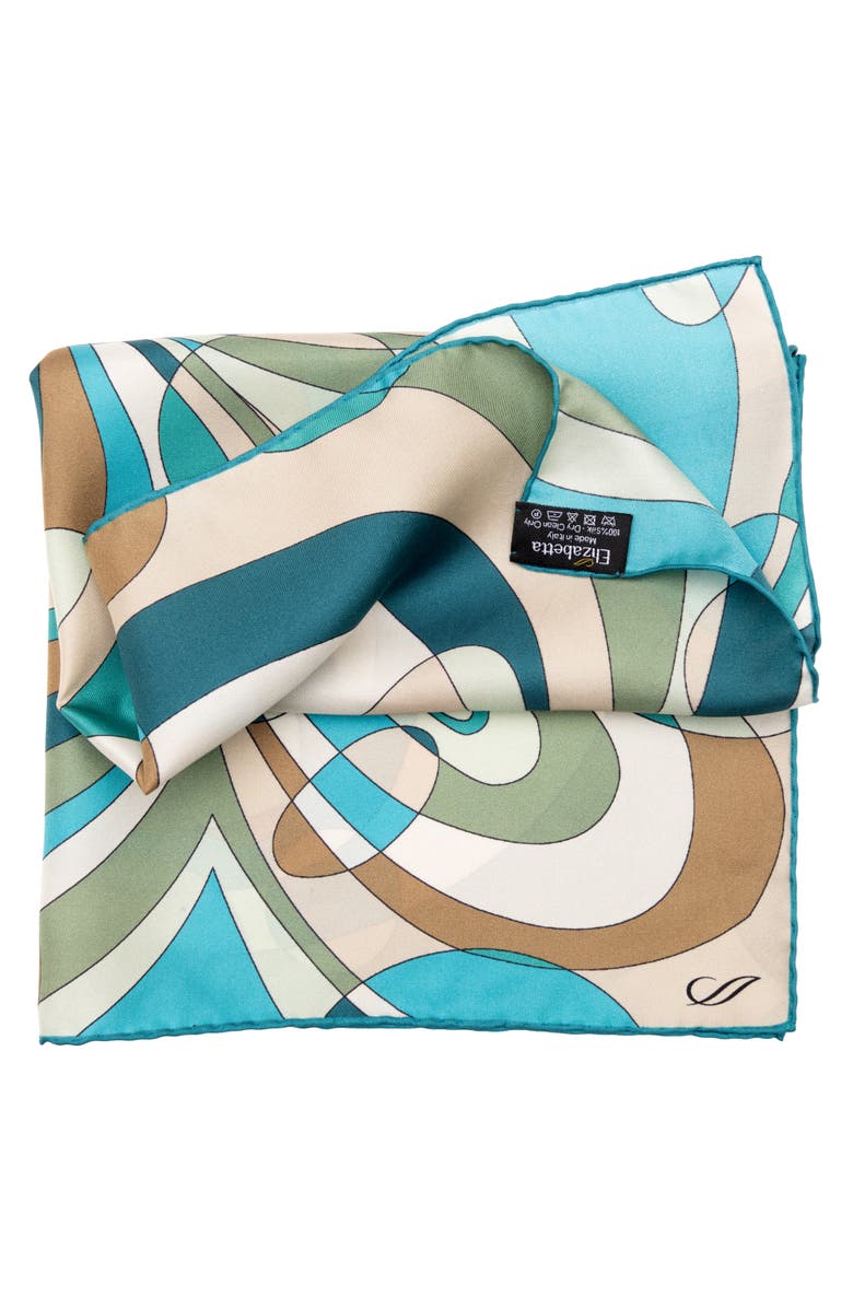 Elizabetta Michelle - Silk Bandana for Women, Alternate, color, Sea Colors