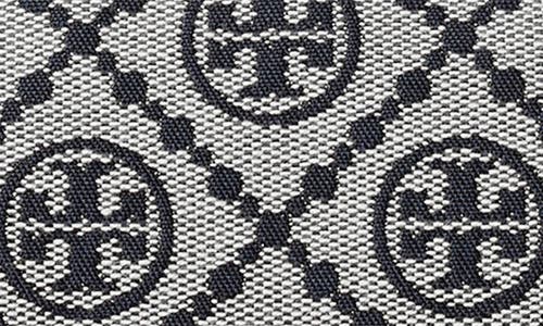 Tory Burch Petite T Monogram Jacquard Barrel Bag In Tory Navy