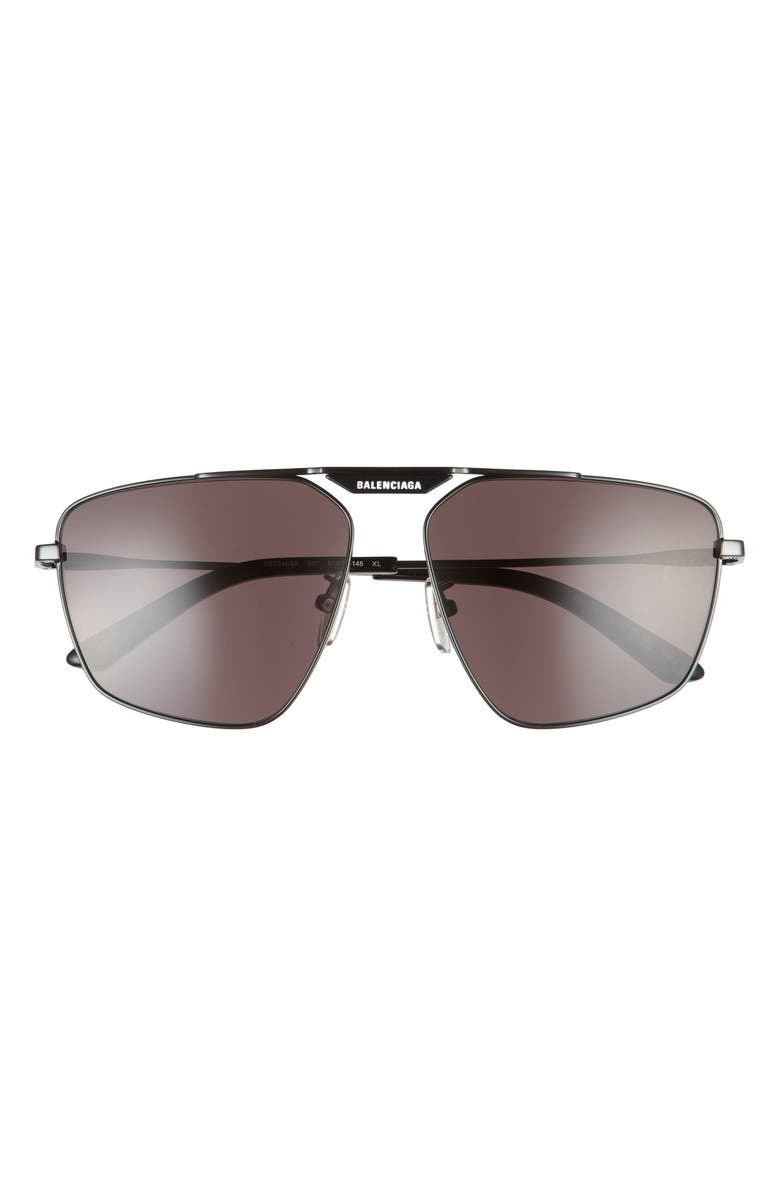 Balenciaga 61m Navigator Sunglasses, Main, color,