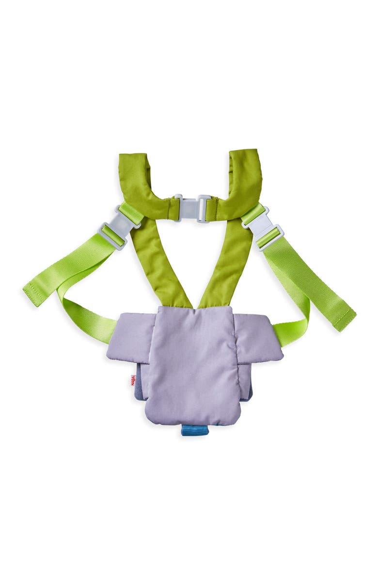 HABA Doll Carrier - Summer Meadow - Fits up to 15" Dolls or Stuffed Animals, Alternate, color, Blue Multi