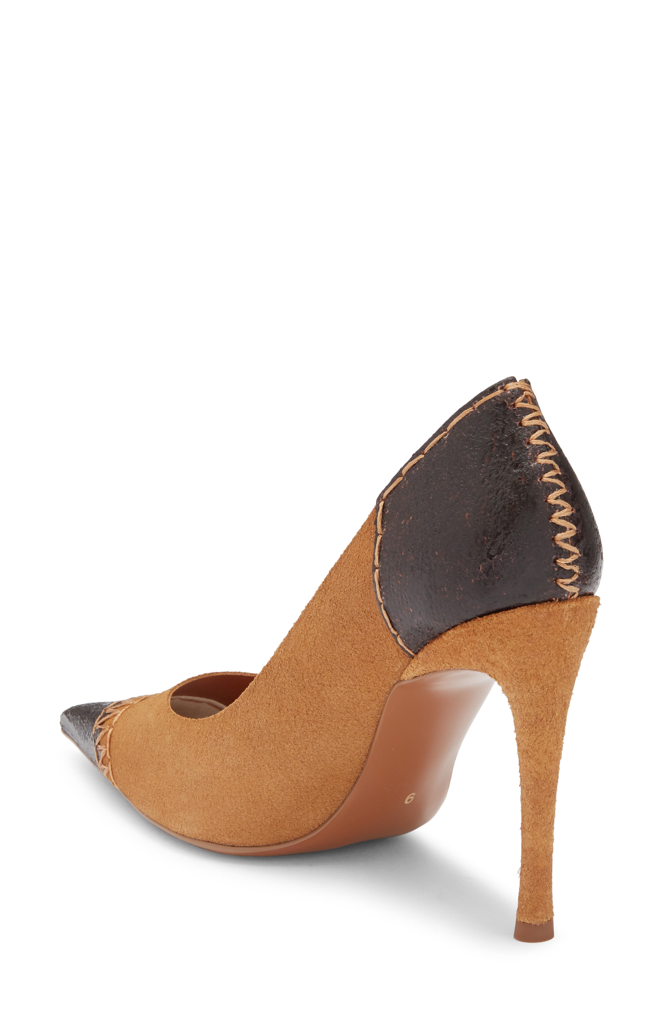 Jeffrey Campbell Ardyn Stiletto Pump, Alternate, color, Tan Suede Brown