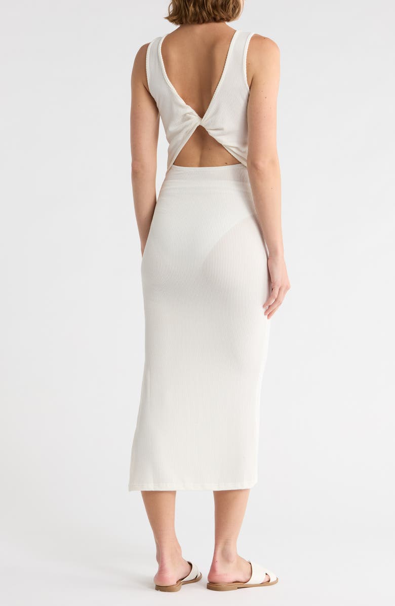 Elan Reversible Cutout Midi Cover-Up Dress, Alternate, color, White