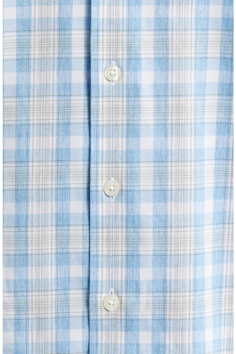 Jacobson Plaid Everyday Performance Button-Up Shirt, Alternate, color, MYSTIC