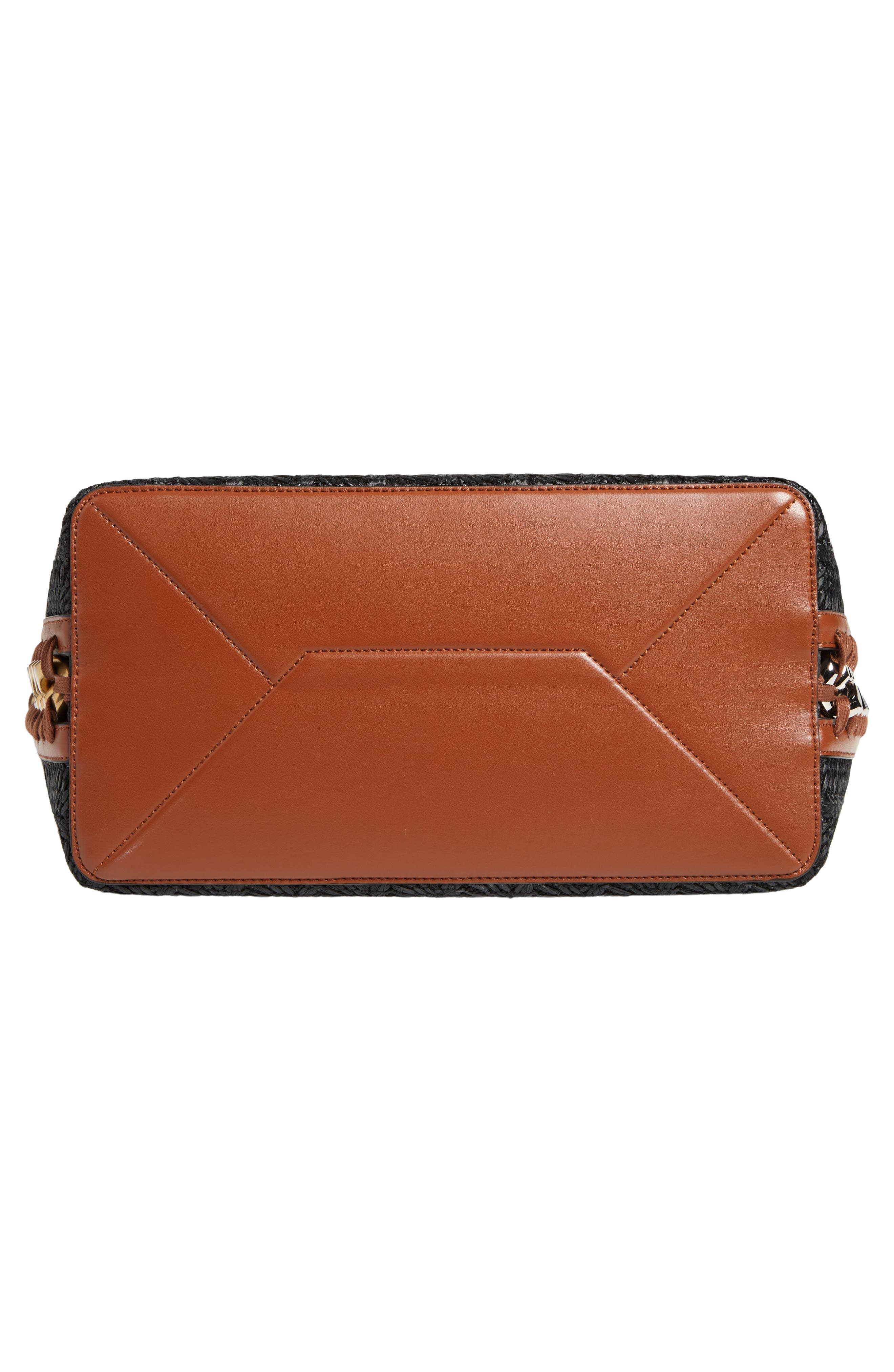 Stella McCartney Frayme Woven Faux Leather Tote, Alternate, color, 