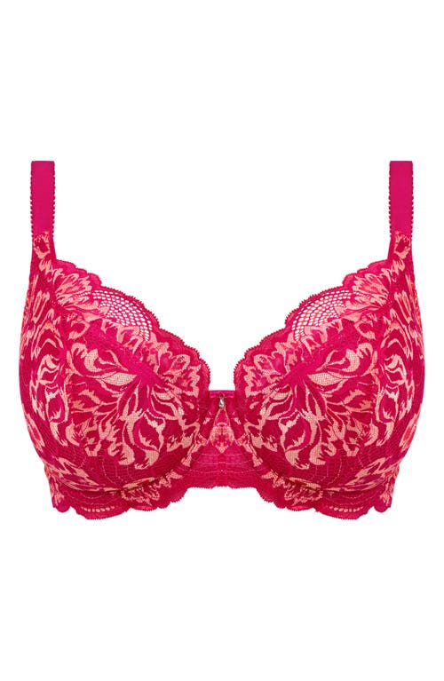 Fantasie Emmaline Underwire Padded Plunge Bra In Cerise