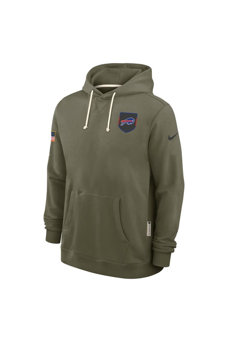 Men's Nike Olive Buffalo Bills 2025 Salute to Service Sideline Standard Issue Dri-FIT Hoodie, Alternate, color, Olive