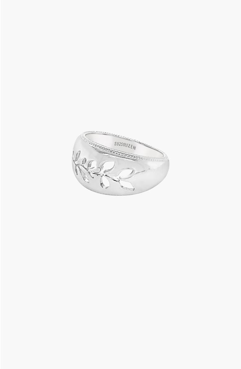 Rizen Jewelry Olive Branch Ring, Alternate, color, Sterling Silver