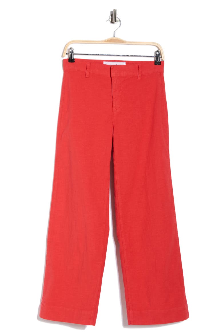Wexford Wide Leg Cotton Pants, Alternate, color, DOUBLE DECKER RED