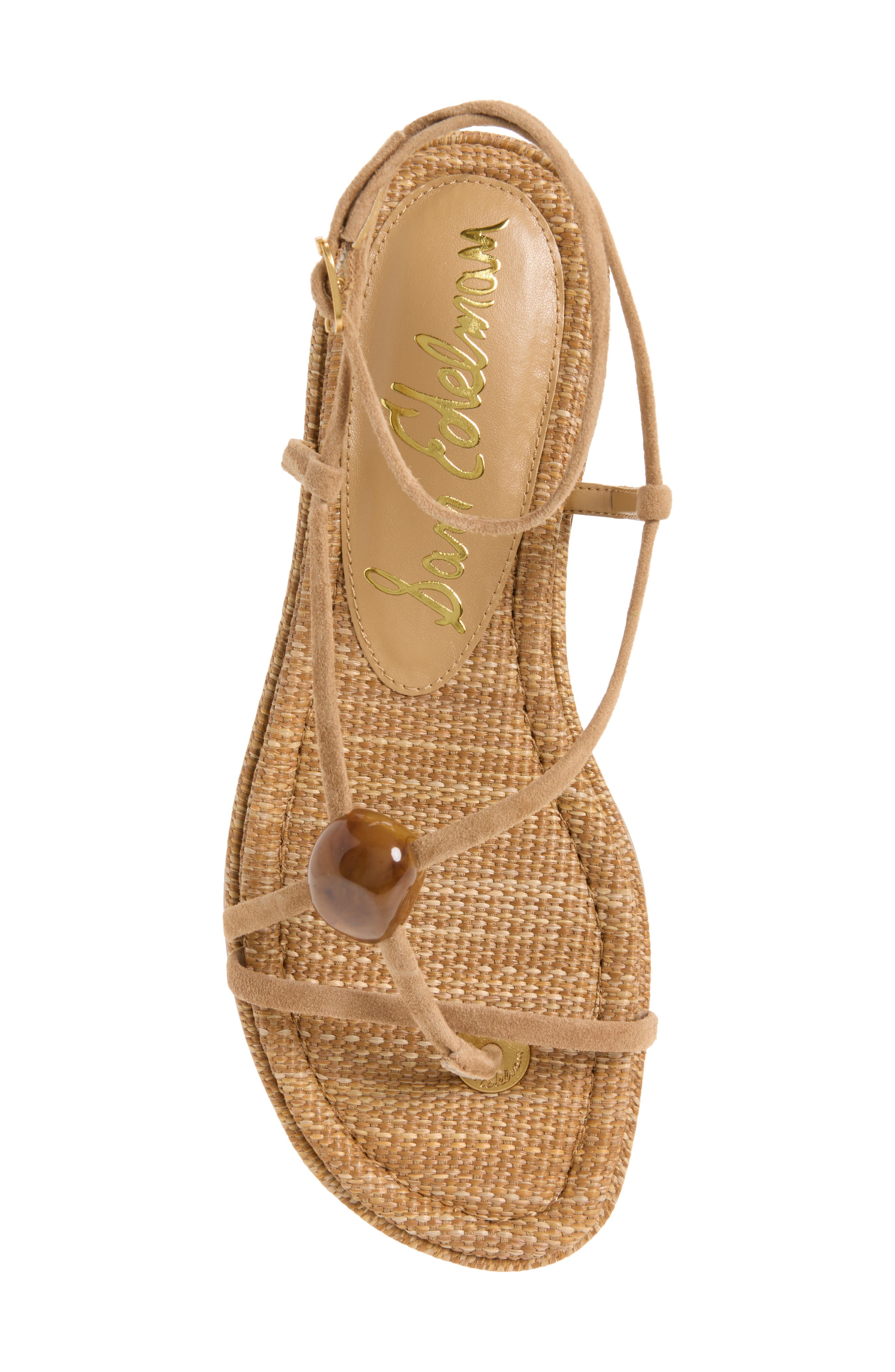 Sam Edelman Rillie Stone Embellished Thong Sandal, Alternate, color, 