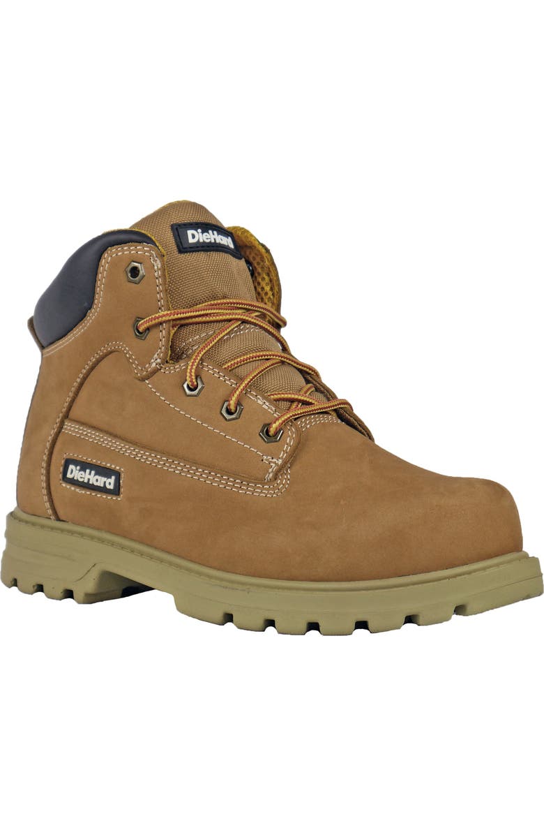 DieHard Charger Soft Toe Waterproof Work Shoe, Main, color, Brown