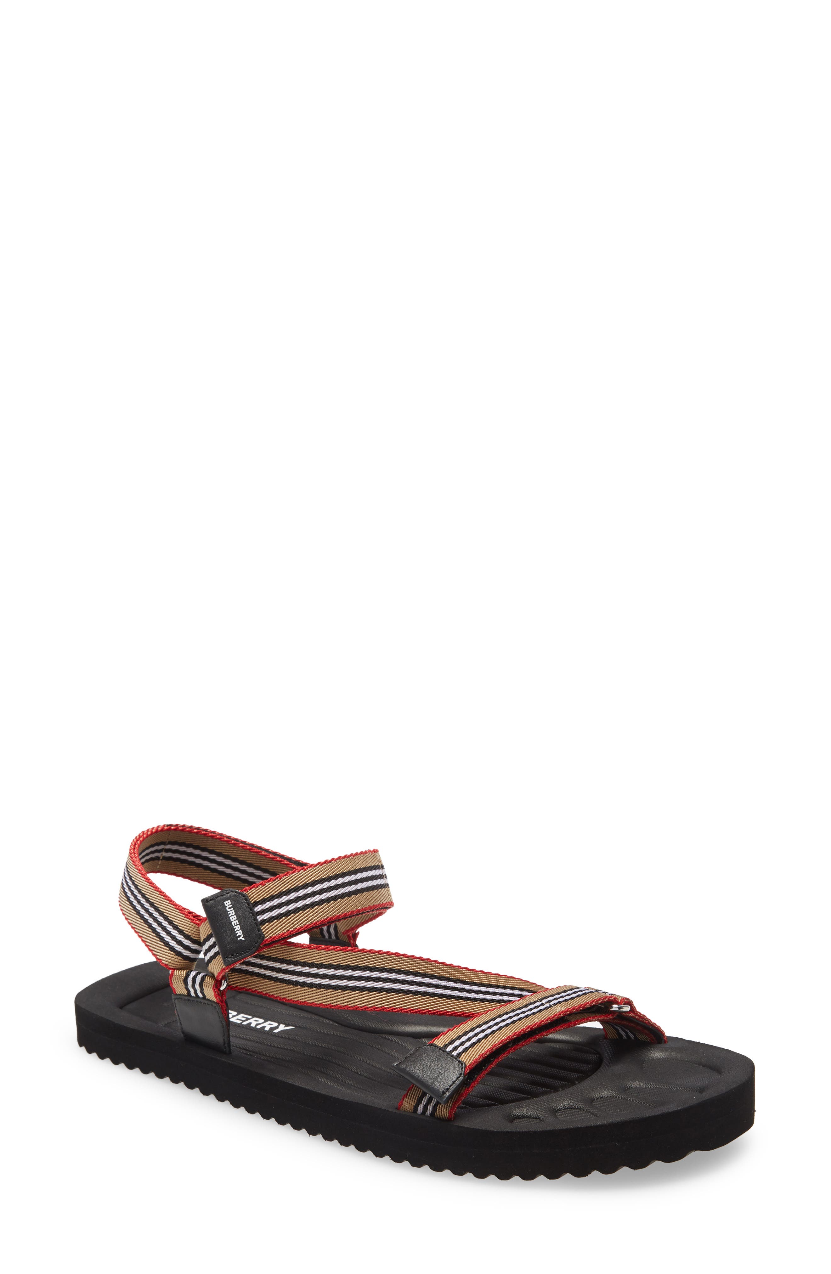 Burberry Patterson Sport Sandal, Main, color, 