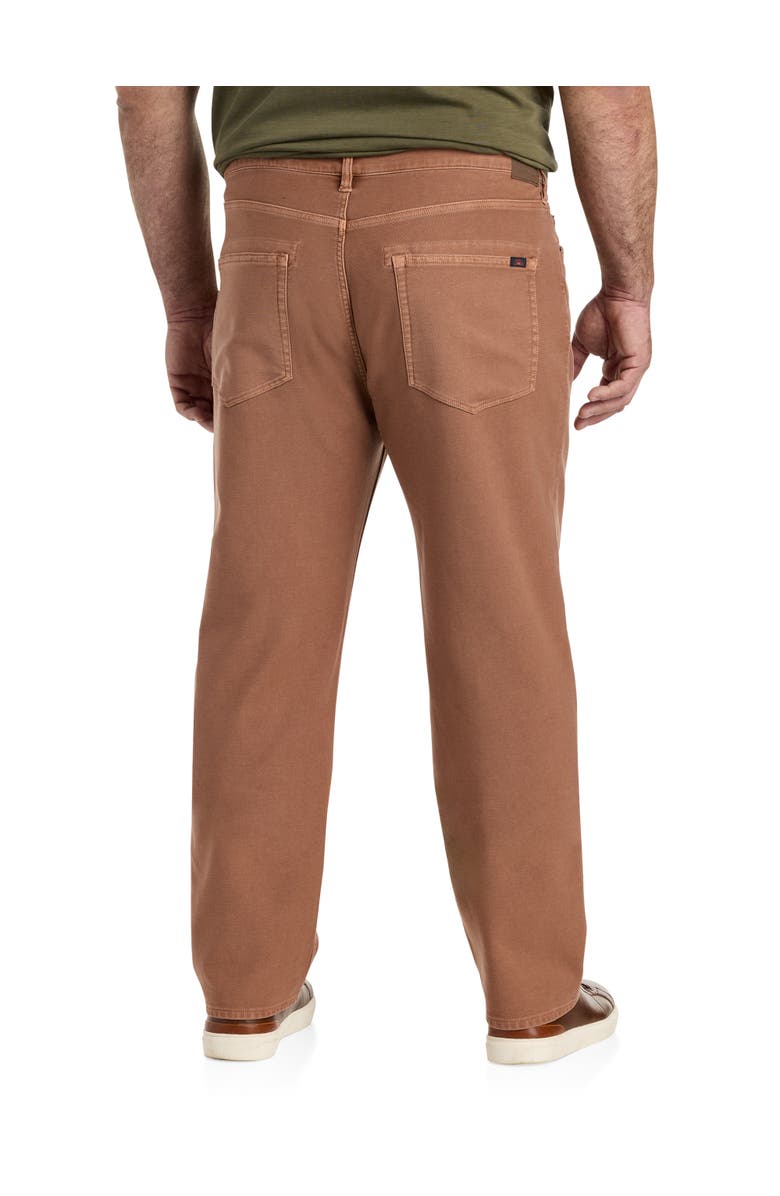 Faherty Big & Tall Stretch Terry 5-Pocket Pants, Alternate, color, Russet