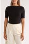 Boat Neck Ribbed T-Shirt