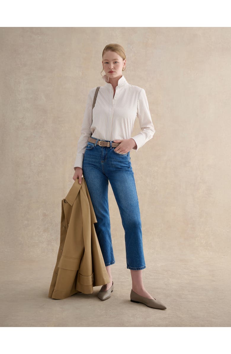 HOBBS LONDON Andra Shirt, Alternate, color, Neutral White