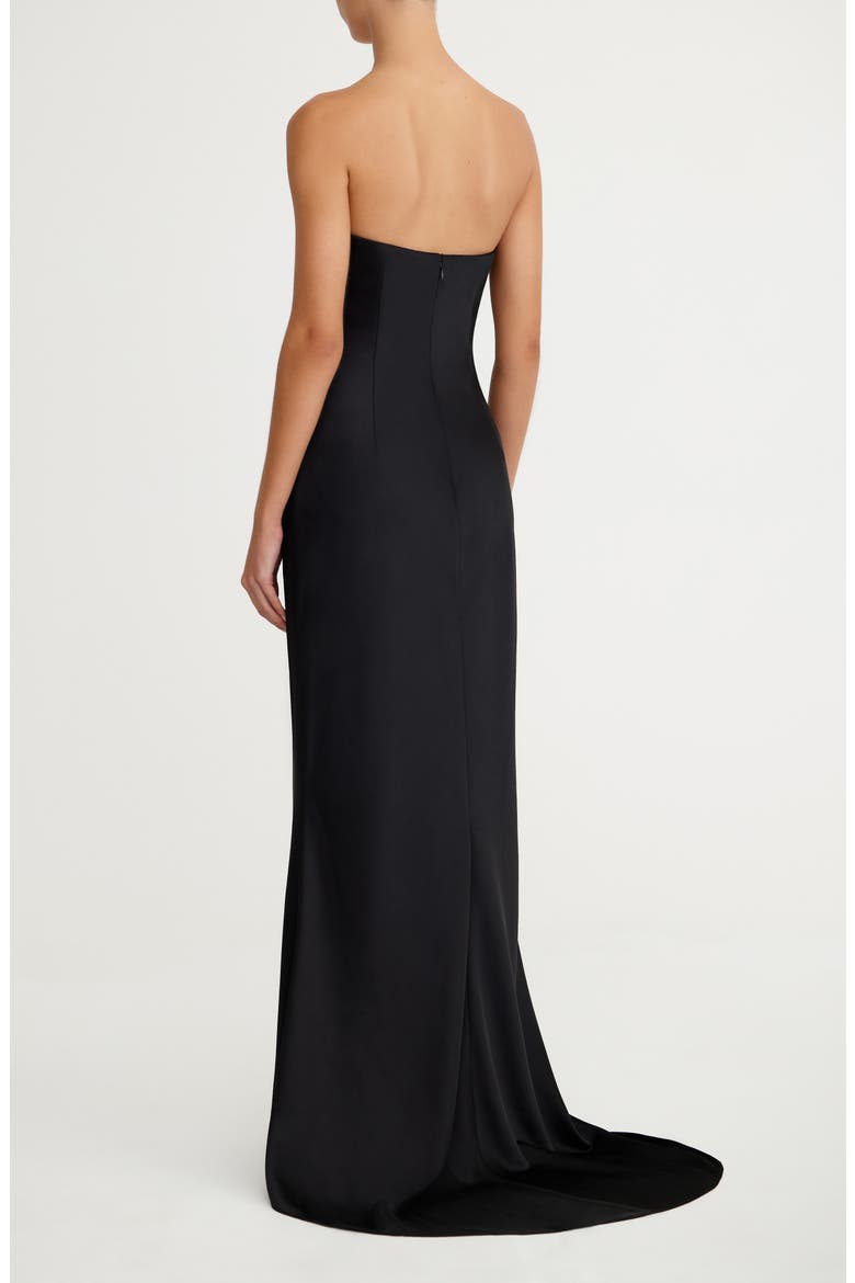 lucile sleeveless satin maxi dress SO ONLINE AU Lucile Draped Maxi Dress, Bone, AU16 US12, Satin, Polyester Viscose Rayon Lining