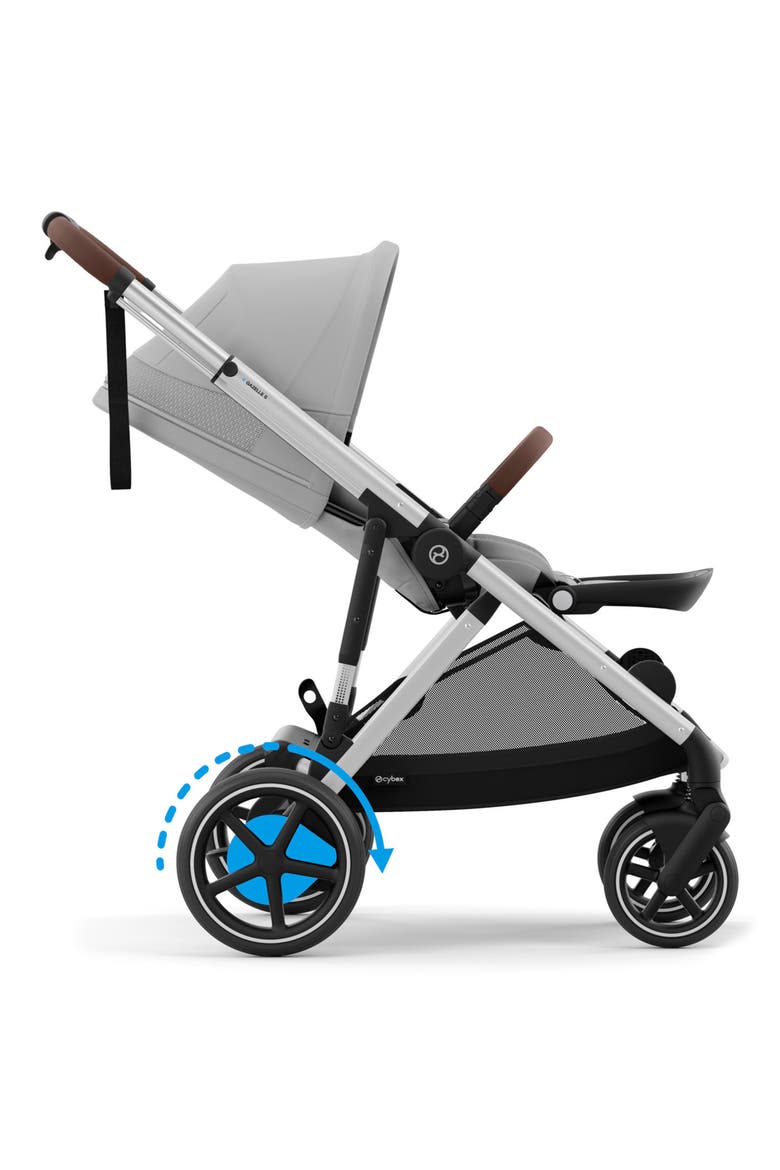 e-GAZELLE S Electronic Assist Stroller, Alternate, color, STONE GREY