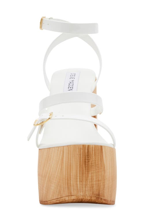Steve Madden Lilia High Wooden Platform Dress Sandals