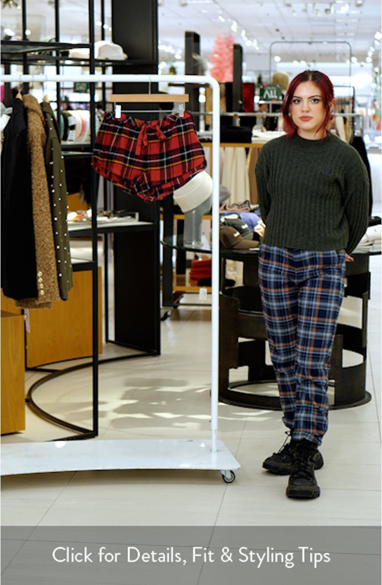 Cotton Flannel Pajama Shorts, sales video thumbnail