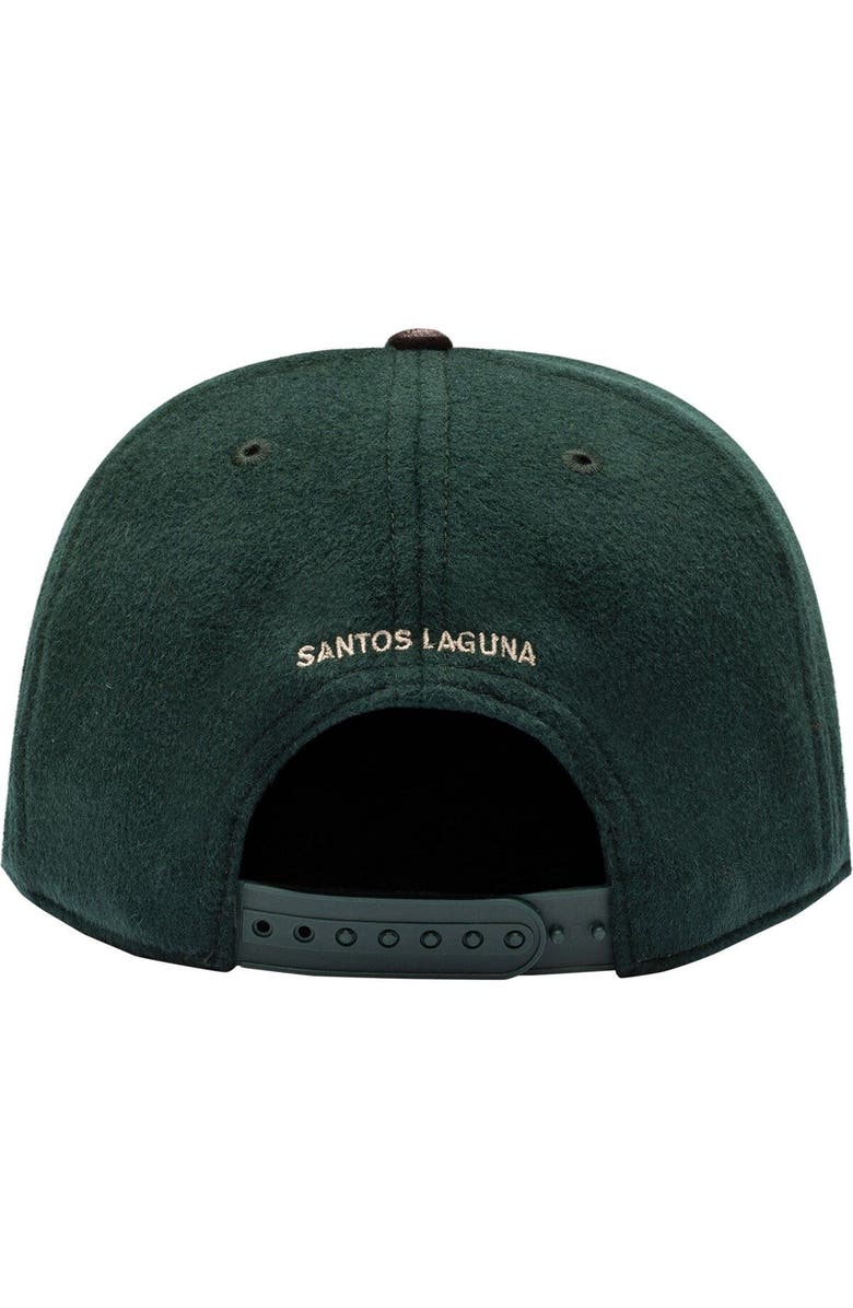 FAN INK Men's Green/Brown Santos Laguna Prep Snapback Hat, Alternate, color,