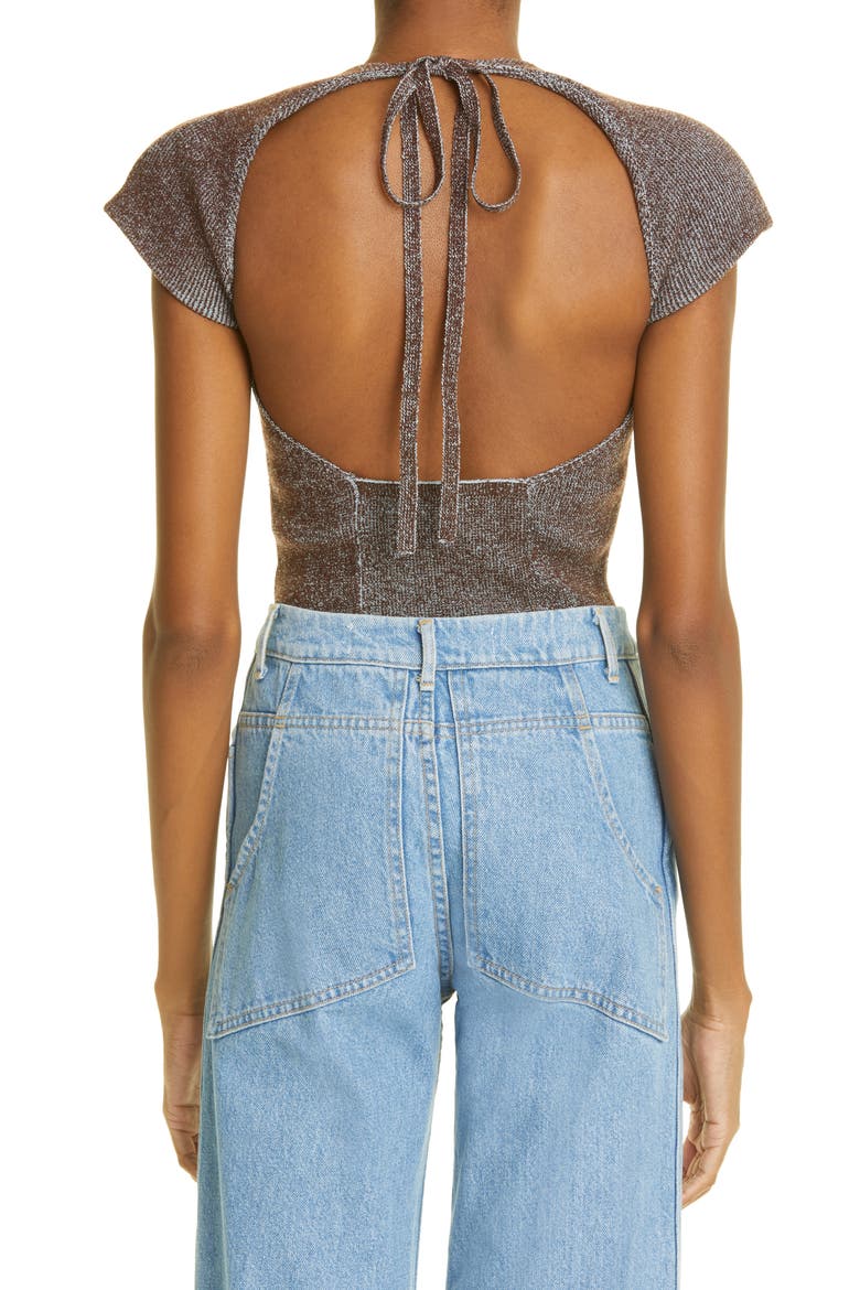 Shield Backless Sweater, Alternate, color, XRAY