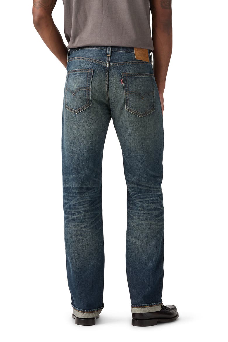 505™ Relaxed Straight Leg Selvedge Jeans, Alternate, color, GREATEST STORY SELVEDGE