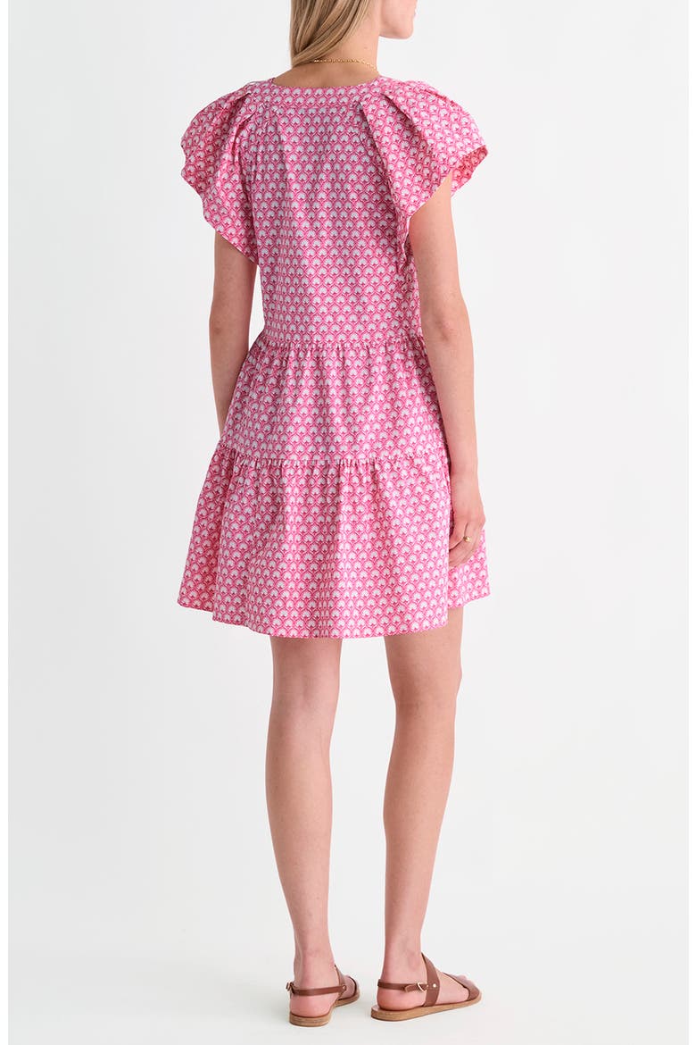 Harbor Tiered Ruffle Dress, Alternate, color, GIA BAHAMA BREEZE