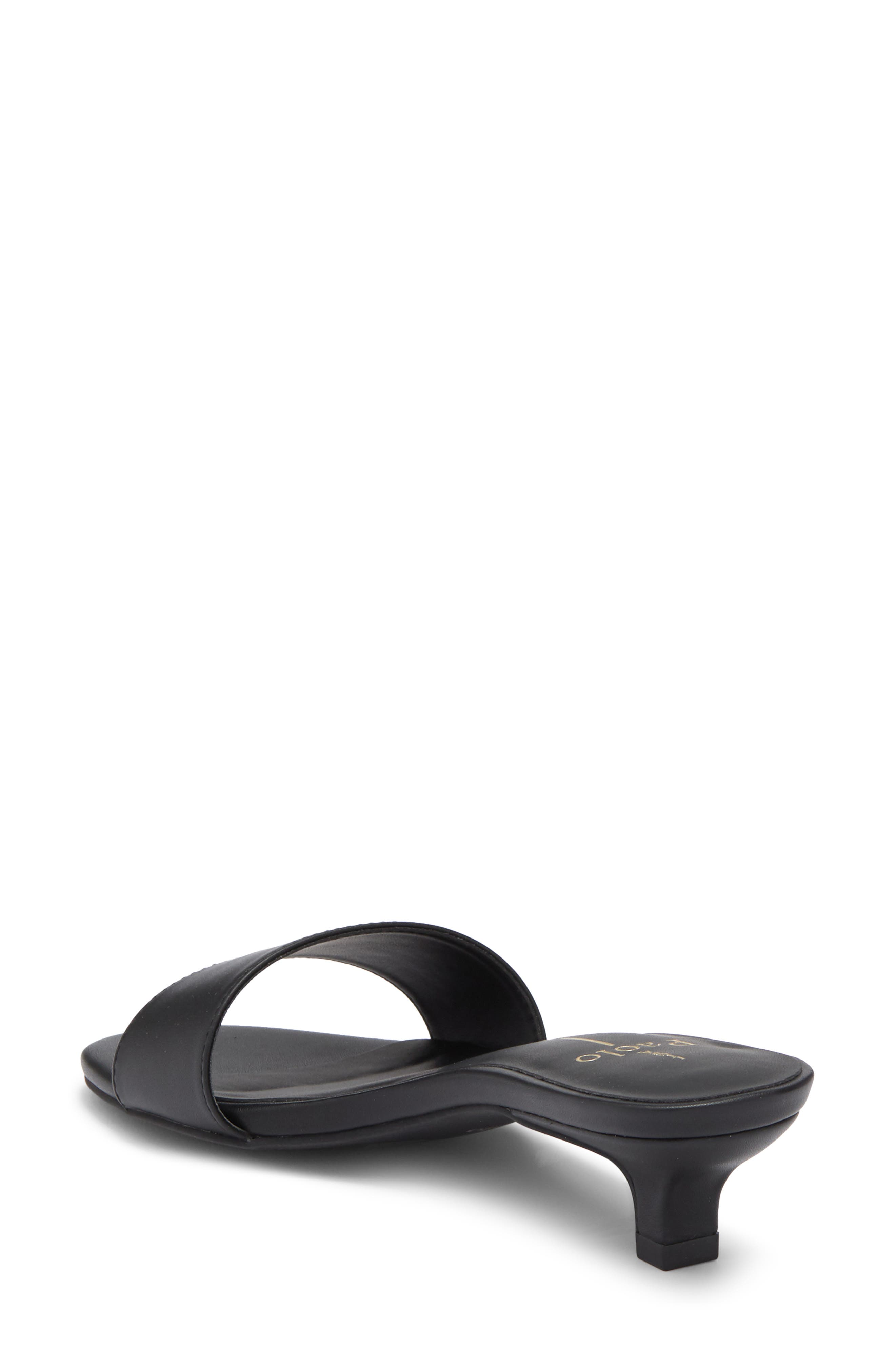 Linea Paolo Ilia Kitten Heel Sandal, Alternate, color, Black