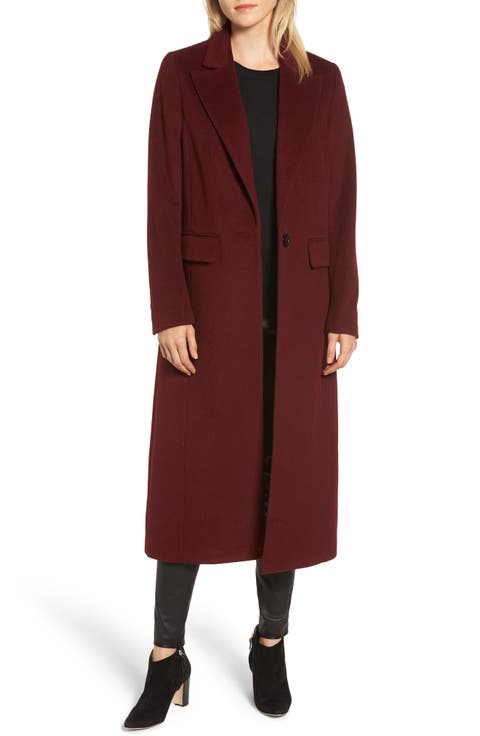 Wool Blend Menswear Coat