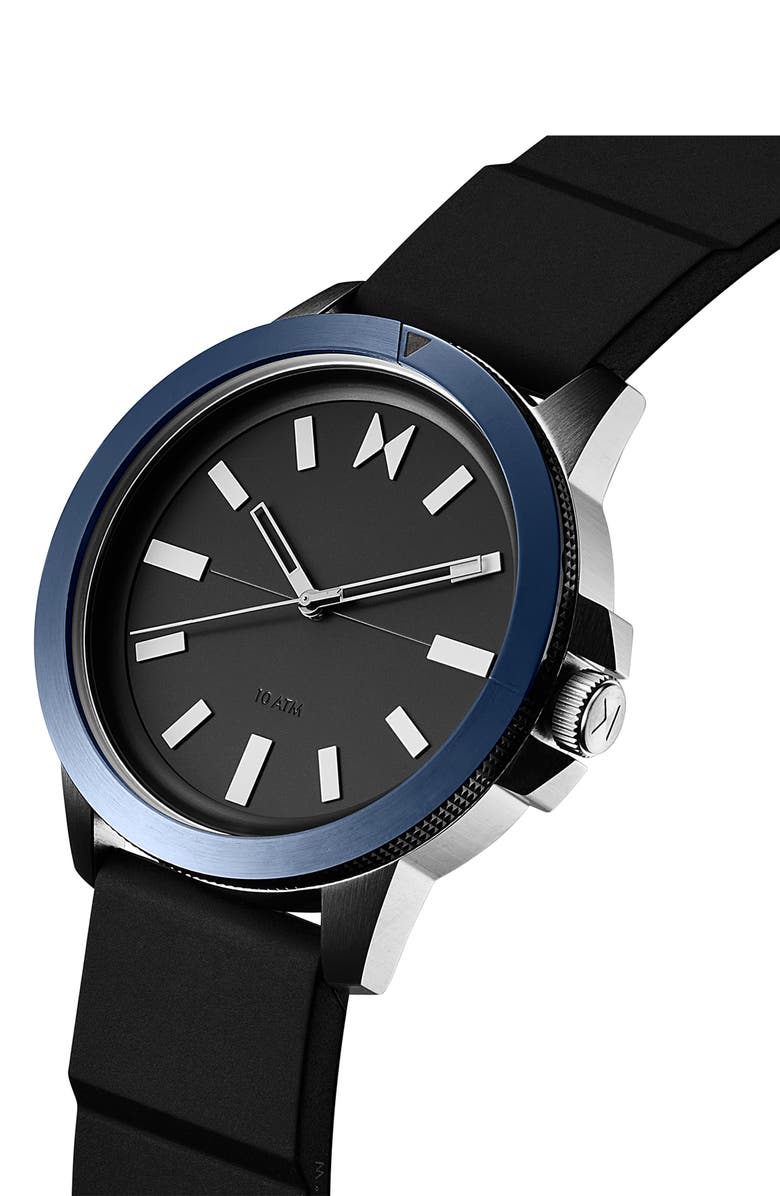 MVMT WATCHES MVMT Minimal Sport Silicone Strap Watch, 45mm, Alternate, color,