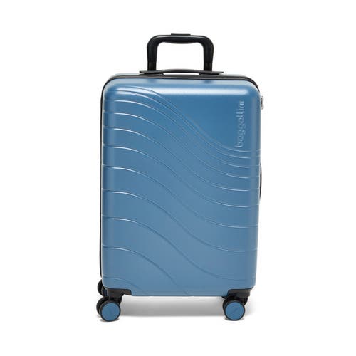 Baggallini Set Wave 22 In. Wheel Hardside Carry-on Suitcase In Mist Hardside