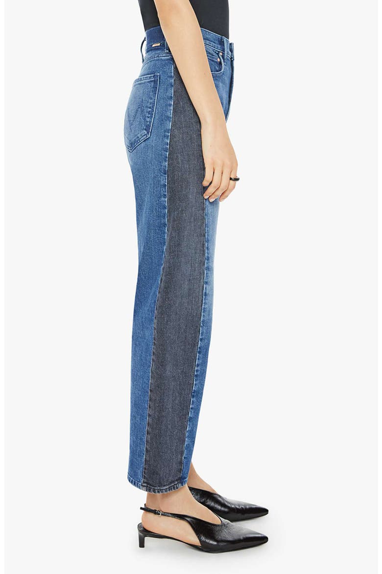 The Half Pipe Flood High Waist Ankle Wide Leg Jeans, Alternate, color, BLACK AND BLUE