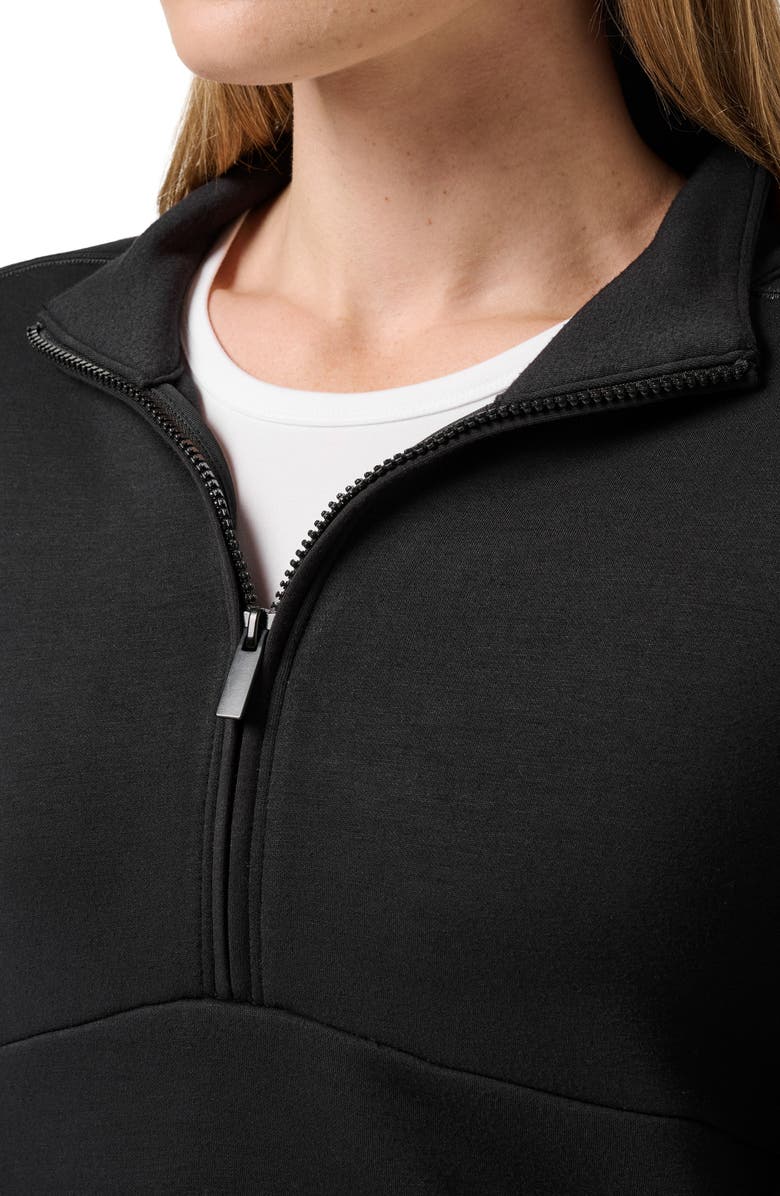 TravisMathew Skyloft Soft Half Zip Sweatshirt, Alternate, color, Black