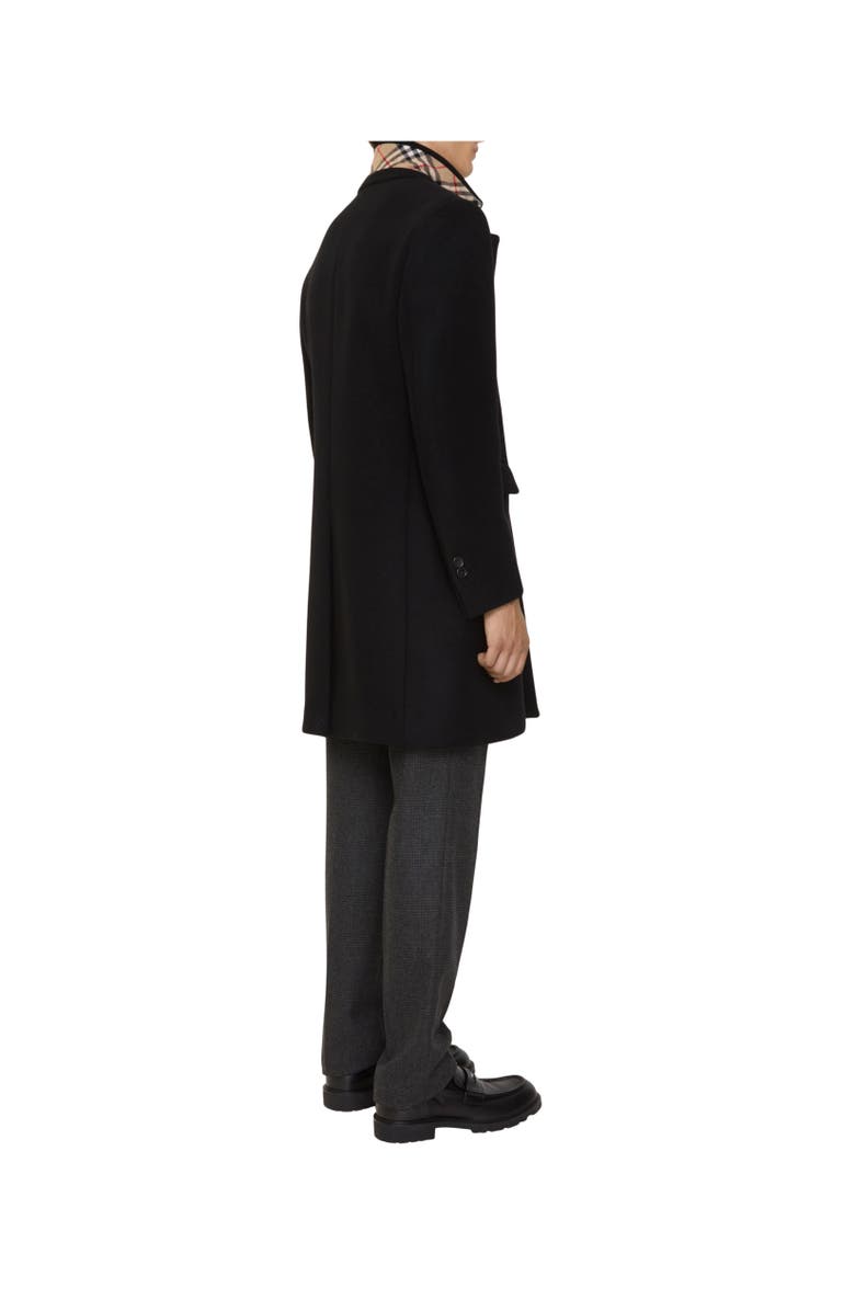 Burberry Wool Tailored Coat, Alternate, color, Black