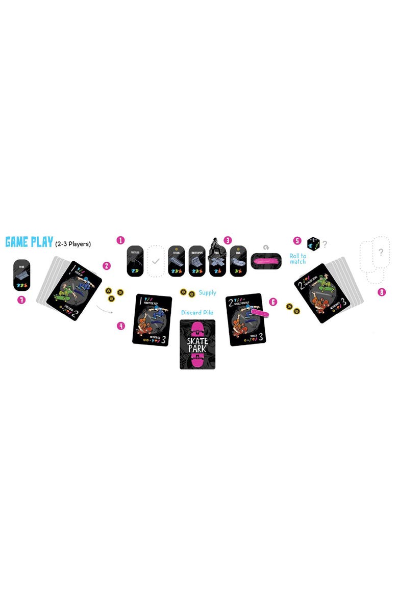 Skate Park Card Game, Alternate, color, Multicolored