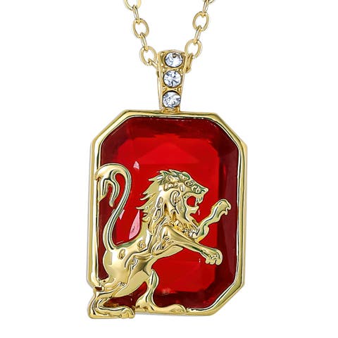 Gryffindor Lion Pendant Necklace Official License, 18+2"